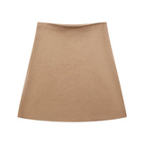 Women's ZA Autumn/Winter New Sleeve Knitted Coat Knitted Miniskirt