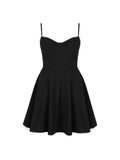 Zingj Girl Wear Take Women's Condole Belt To Collect Waist Princess Peng Skirt New Broken Flower Dress Summer Female Feeling Little Black