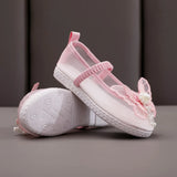 Zingj Shoes Hanfu Embroidered Shoes Girls Mesh Gauze Ethnic Style Ancient Costume Embroidery Small Butterfly Shoes Children's Dance