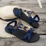 Women's Fashion Big Size 2025 Summer New Round Head Breathable Casual Women's
