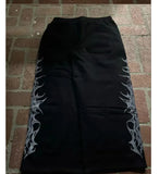 New Popular Men's Broad Leg Pants Plus Side Print Series Of Teen Casual