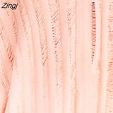 PETAL Pink V neck Crochet Mini Dress Sexy Bat Sleeve Loose Casual Hollow Out T-shirt Dress 2023 Beach Bikini Cover