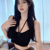 Strapping Thighs With Tying Hairs Sling Women's Summer Wear Design High-Waist Short Ins Super Fire