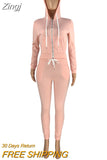 Autumn Sporty Women's Set Hooded Sweatshirt Jogger Pants Set Activewear Tracksuit Two Piece Set Print Fitness