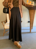 Xixi 2025 Autumn New Temperament Dingy High-Rise Half-Body Skirt Design Bag-Bumbum Fishtail Skirt