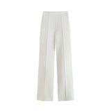 And Autumn Women Equipped With Belt Evening Dress Collar Blazer High Waist Loose Hanging Trousers