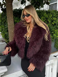 Women's Winter New Fashion Environmentally Friendly Artificial Fur Short Coat