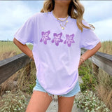 Print A Wide-Cut Short-Sleeved Women's T-Shirt Large Version Of Casual T-Shirt