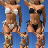 2024 New Starfish Drawstring Strap Bikini Swimsuit