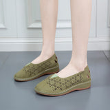 Spring New Large-Size Hollow Open Sleeker Single Shoes Light And Comfortable Simple Women's