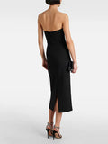 Drilled With A Thin-Bossed Dress In Spring 2025, The New Sexy Temperament Is High-Waisted Long Black