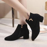 Boots Women's Spring And Autumn Single Boots 2025 New And Ankle Boots Coarse And British Martin