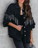Heavy Industry Ins Wind Chain Rivet Street Fashion Single Buckle Jacket