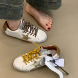 New Fashion Old Style Laceded Moral Shoes Women Retro Star Small Dirty Shoes College Style Sports