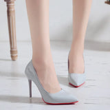Zingj 2023 New Fashion Fine Heel Heels 10Cm Pointed Shallow Mouth Comfortable Working Fashion Single Shoes