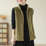 Autumn And Winter New Mother Dress Rocking Velvet Horse Clip Warm Casual Coat Women Fashion Shoulder Vest