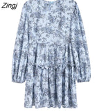 Dress Women Puff Sleeve Sashes Retro Slim Popular Korean Style Leisure Simple Fashion Ladies All-match Vestido