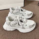 Old Dad Shoes Women 2025 Spring And Summer New Mesh Breathable Thick Background Anti-Slip Light Student Running