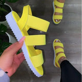 Summer New Women's Leisure Flat Beach Sandals Women's Light Toe Women's