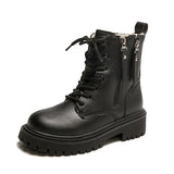 Wind Double Zipper Coarse And Velvet Martin Boots 2025 Autumn And Winter New Fashion Leisure Thick Bottom To Keep Warm Short