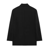 Spring And Autumn New Women's Fashion Loose Double Buckle Small Suit Coat Top