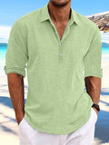 Men's 2025 Summer New Set-Fashion Teen Fashion Loose Long-Sleeved Home Casual