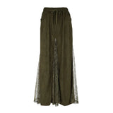 Cloth Forget The Wizard Of Oz Retro Green Lace Splicing Low-Rise Half-Body Skirt Heavy Industry Zip A
