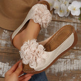 Slope And Beach Slippers Summer New Fish Mouth Flowers Comfortable Outdoor Beach Beach Shoes