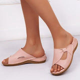 Slippers Women's Spring And Summer New Slopes And Exterior Wearing Retro Hollow Sandals Drag Lady Casual Breathable
