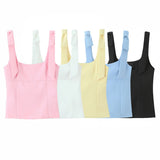 Sling Sling Waistcoat Women Wear Chic Design Elastic Short Inner Sleeveless