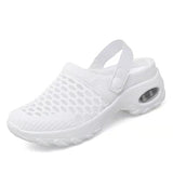 New Large-Size Mesh Women's Shoes Spring And Summer Daily Sandals One Foot And Half Drag Mother Shoes Air Cushion Women's