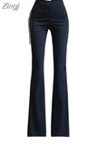 Arrival Womens Fashion Skinny Flare Pants Butt Lift Vintage Jeans Ladies Casual Korean Style Elegant High Waist