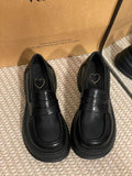 Style Small Leather Shoes Sweet Spring And Autumn High-End Thick Shoes Korean Version Of Jk Happy Shoes Fashion Single Shoes Women's