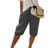 Women's Cotton Bag Loose Slacks Women's Trousers Five-Point