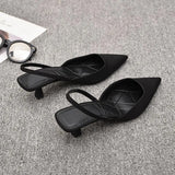 Tip High Heels 2025 New Summer Shallow Mouth Bao Head Women's Shoes Comfortable Fairy With