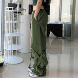 Elastic Waist Straight Leg Cargo PantsOutfit