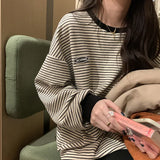 Zingj T-Shirt Bottom Shirt Women Autumn 2024 New Round Collar Long Sleeve Hoodie Korean Version On Women's