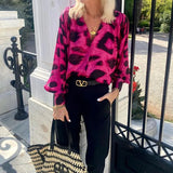 Women's Wear Fall 2025 Ladies Fashion Long Sleeved Bohemian Wind Leopard Print