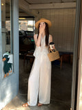 Xixi 2025 Spring New Temperament Linen Vest + High-Waist A Word Half-Body Trousers Two-Piece Suit Female