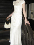 New Products Slim And Gentle And Comfortable With Fashion Noble Gold Cheongsam Dress Female Summer Temperament