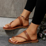 Slippers 2025 Spring New Simple Fashion Flat-Soled Sandals Women Women