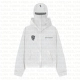 Brand Double Hat Unique Design Zippered Jacket Autumn And Winter New Loose Y2K