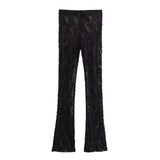 Zingj New Lace Onesie Slit Design Leggings Suit