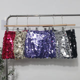 Shooting Heavy Industry Glitter Bling Bling Dress Babes Night Shop High-Waisted Ass A Short Skirt