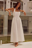 Zingj 2024 New Female Fashion Temperament Wide Sling Hanging Neck Show Back
