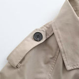 New Women's Jacket Casual Style With Long-Sleeved Short Trench Coat