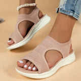 And Summer Fashion Soft Flying Weaving Breathable Flat Sandals Casual Large Size Beach New Women's