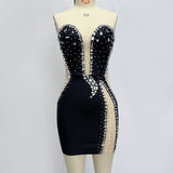 Spring 2023 New Long Fashion Dress Velvet Sexy High Open Nails Heavy Industry