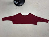 Street Style Languid Shoulders Loose Simple Leisure Long-Sleeved Shawl Hottie Umbilical Thin