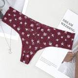 Fabric!Dermeal Lace Comfortable Breathable Thin And Scarless Lady T-Shirt Trousers Heart-Shaped Rose Cherry Print